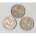 AUSTRALIA 2001 . FIVE 5 CENTS COIN . FLAMINGO VARIETY . 3x UNDERRATED COINS